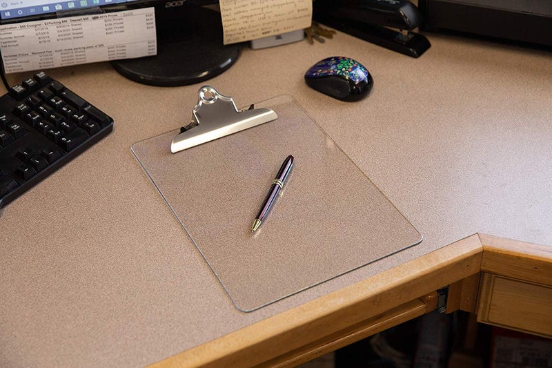 Office Solutions Direct Plastic Transparent Clipboards (Set of 6) Multi Pack Clipboard | Strong 12.5 x 9 Inch | Holds 100 Sheets! Acrylic Clipboards with Big Clips | School Supplies for Kids, Teachers, College Students - Image 5